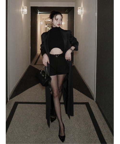 Darich（ダーリッチ） パンツ サイドスリットハイウエストショート