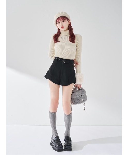 Darich（ダーリッチ） パンツ サイドスリットハイウエストショート