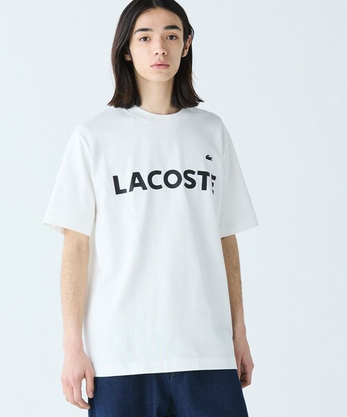 「LACOSTE」 半袖Tシャツ 4 ブラック メンズ_画像5