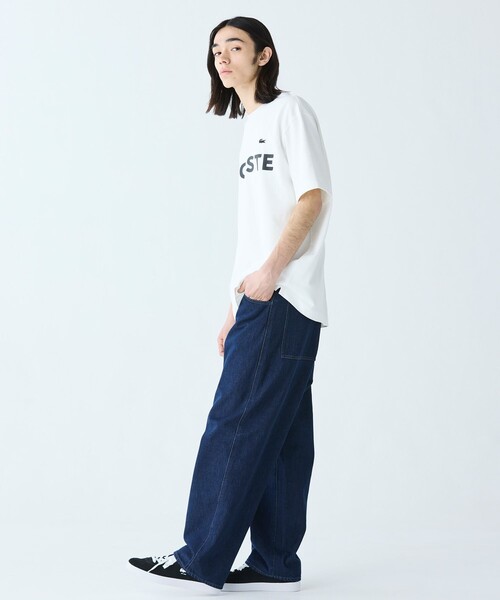 「LACOSTE」 半袖Tシャツ 4 ブラック メンズ_画像9