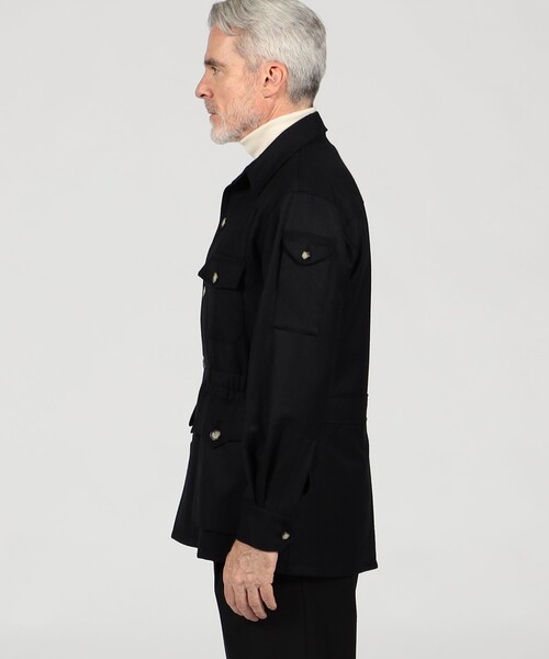 ブルゾン アウター 「別注」Willis＆Geiger ウール シャツブルゾン DORMEUIL メンズの画像
