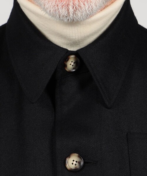 ブルゾン アウター 「別注」Willis＆Geiger ウール シャツブルゾン DORMEUIL メンズの画像