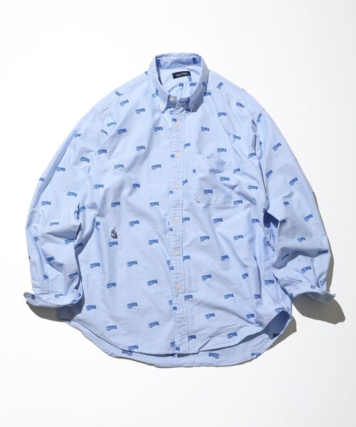 NAUTICA（ノーティカ） 長袖シャツ - サックスブルー メンズ