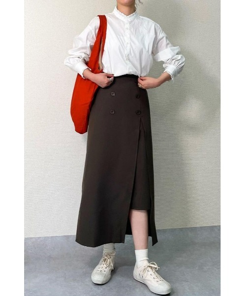 「&. NOSTALGIA」 スカート FREE カーキ レディース_画像9