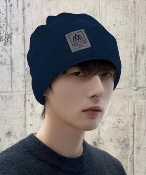 NOWLE（ノウル） ニット帽 ニットキャップ 「NOWLE」スクエア タグ付き