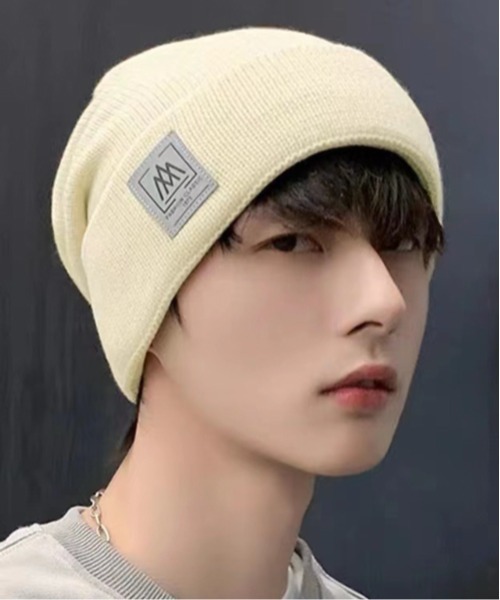 NOWLE（ノウル） ニット帽 ニットキャップ 「NOWLE」スクエア タグ付き