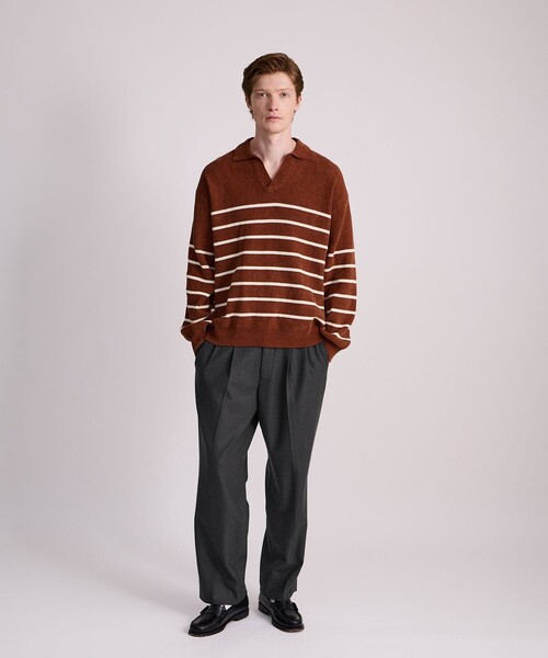 新品紙タグ付き Loop Yarn Plaid Two-tuck Pants Saturdays NYC（サタデーズ ニューヨークシティ） パンツ George