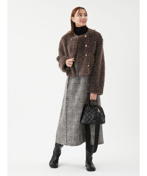 Mila Owen（ミラオーウェン） ジャケット ノーカラージャケット 金釦