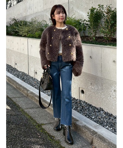 9万✨美品 フォクシー Trauaille ショートジャケット ノーカラー 40 9万✨美品 フォクシー Trauaille ショートジャケット ノーカラー 40