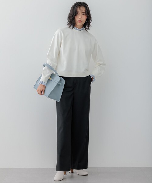 「23区」 スウェットカットソー 38 ホワイト レディース_画像5