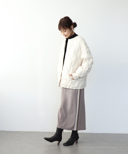 Jines（ジネス） ダウンコート ダウンジャケット ステッチレスノー