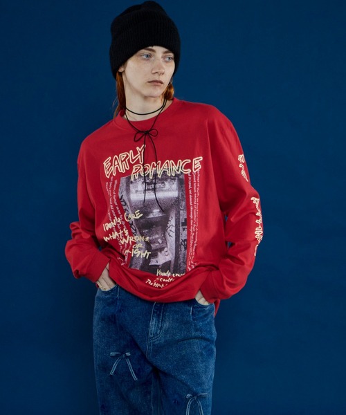 MAISON SPECIAL（メゾンスペシャル） 長袖カットソー FREE レッド