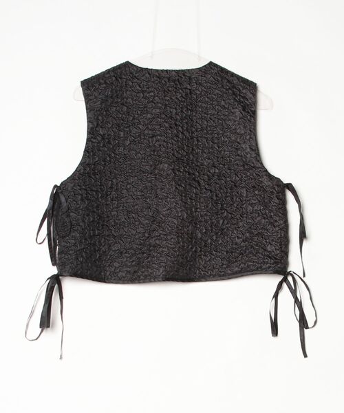 「CAROLINA GLASER」 ベスト ONE SIZE ブラック レディース_画像2