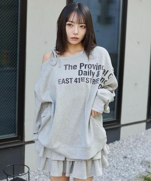 WEGO（ウィゴー） トレーナー スウェット WEGO/裏起毛2WAYグラフィック