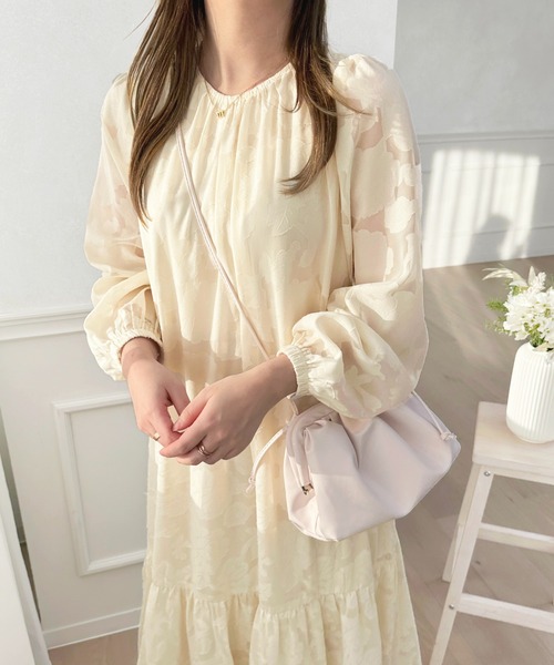 「apres jour」 長袖ワンピース X-LARGE アイボリー レディース_画像2