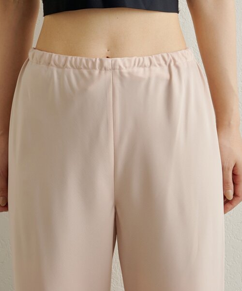 パンツ サテンバイアスイージーパンツ レディースの画像