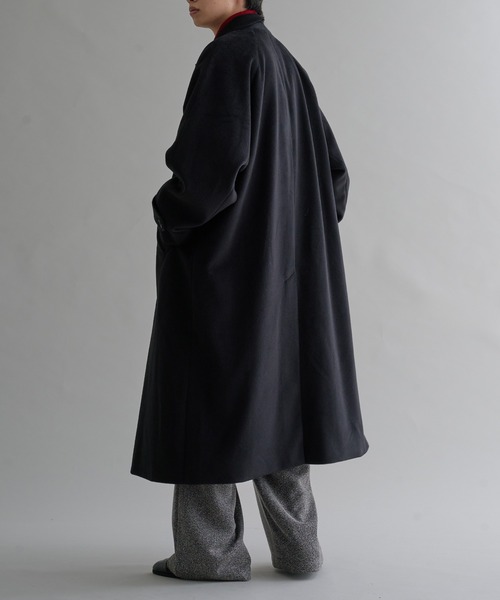 「epnok」 ステンカラーコート MEDIUM ブラック メンズ_画像5