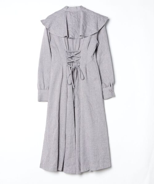 「WILLSELECTION」 長袖ワンピース M パープル レディース_画像2