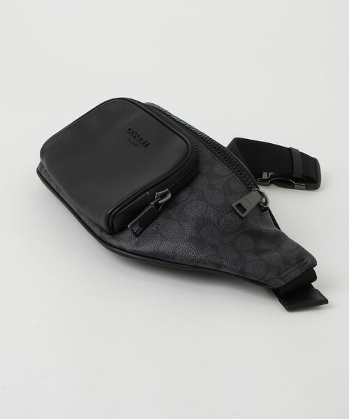 未使用！coach☆ボディバッグ・ウエストバッグ COACH（コーチ） ウエストバッグ - グレー メンズ : ZOZOTOWN Yahoo!店
