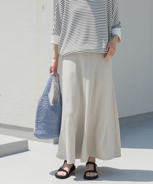 [URBAN RESEARCH DOORS] длинная юбка MEDIUM черный женский 