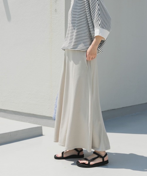 [URBAN RESEARCH DOORS] длинная юбка MEDIUM черный женский 