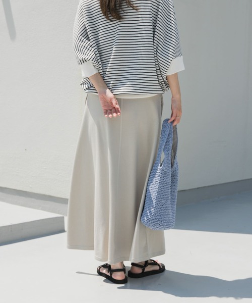 [URBAN RESEARCH DOORS] длинная юбка MEDIUM черный женский 