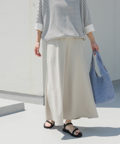 [URBAN RESEARCH DOORS] длинная юбка MEDIUM черный женский 