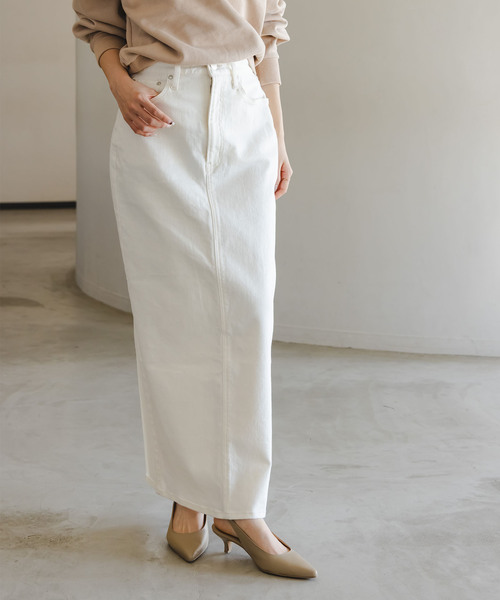 ノーブル　ニードバイヘリテージ　RINA デニムロングスカート サイズ24 追加・NOBLE別注》NEED by heritage/ニードバイ ヘリテージ RINA