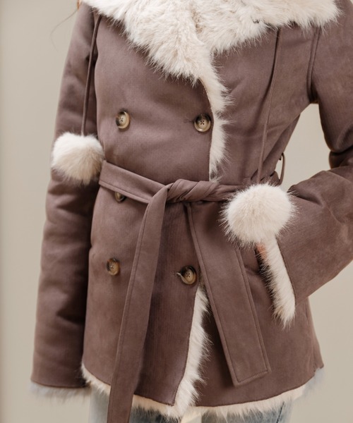 Silentand ムートンコート ボアコート Velvet BonBon Coat(Long