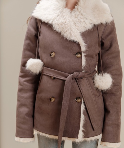 Silentand ムートンコート ボアコート Velvet BonBon Coat(Long