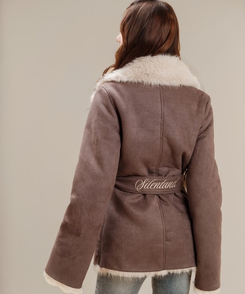 Silentand ムートンコート ボアコート Velvet BonBon Coat(Long