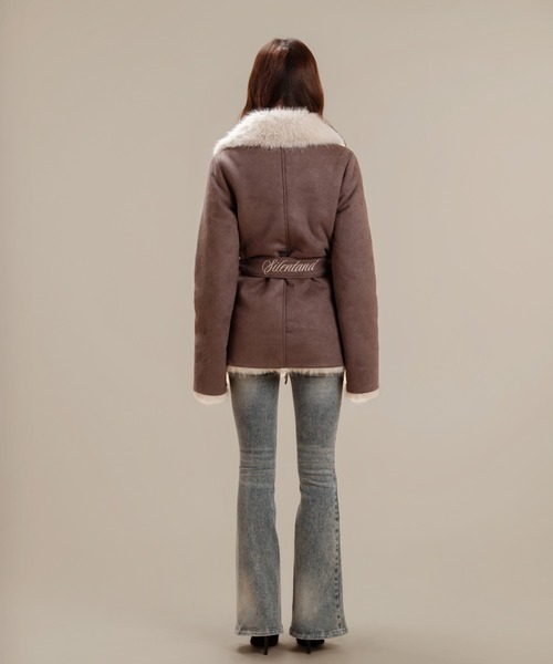 Silentand ムートンコート ボアコート Velvet BonBon Coat(Long