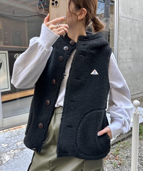 「GEVACO」 ベスト ONE SIZE ブラック レディース_画像8