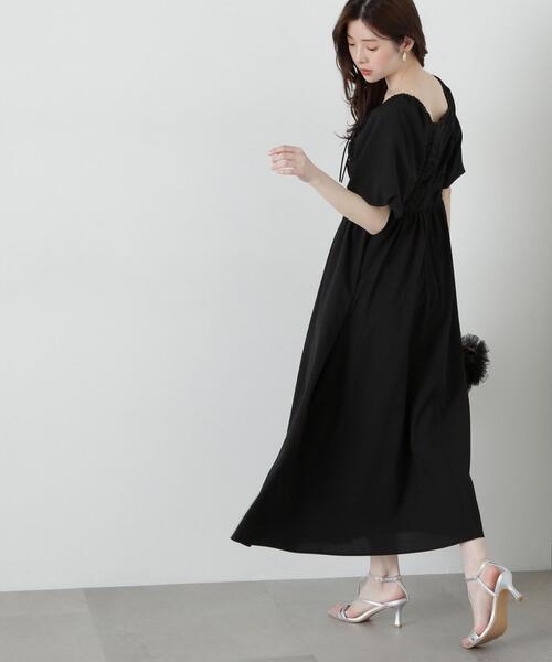「PROPORTION BODY DRESSING」 半袖ワンピース MEDIUM カーキ レディース_画像3