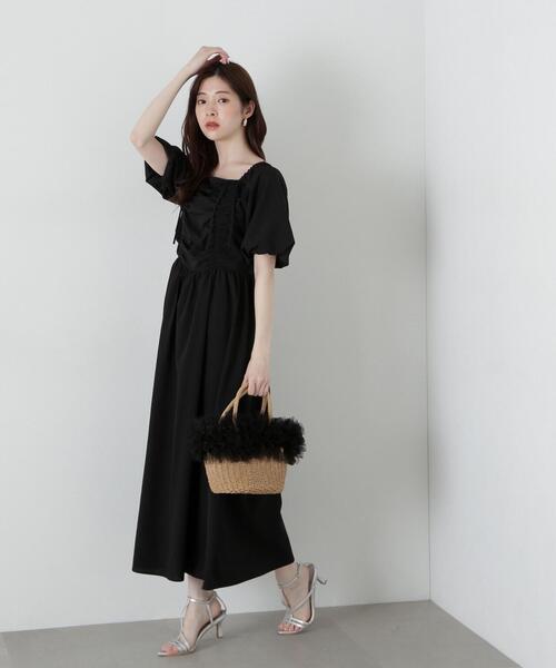 「PROPORTION BODY DRESSING」 半袖ワンピース MEDIUM カーキ レディース_画像5