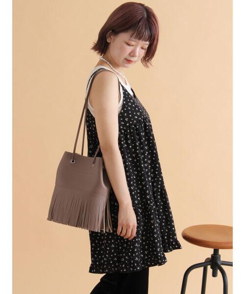 「ehka sopo」 キャミソールワンピース F オフホワイト レディース_画像3