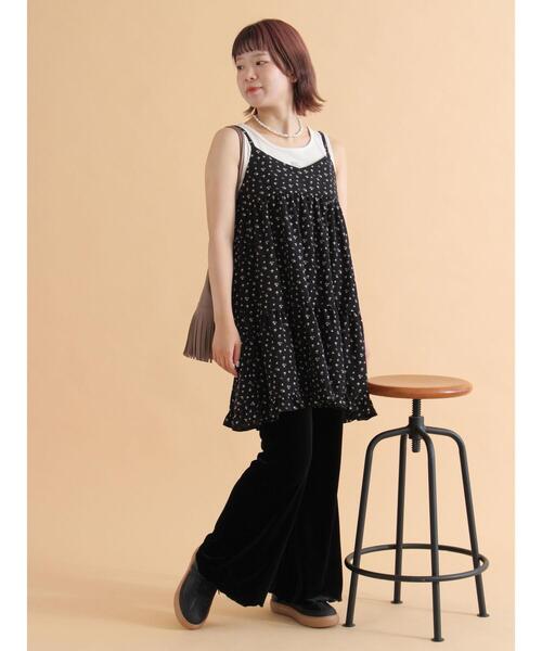 「ehka sopo」 キャミソールワンピース F オフホワイト レディース_画像5