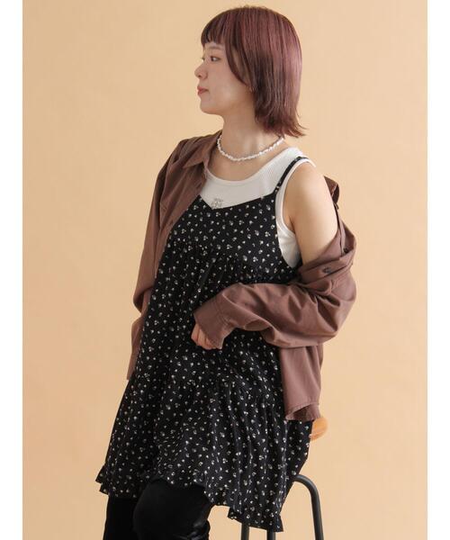 「ehka sopo」 キャミソールワンピース F オフホワイト レディース_画像7