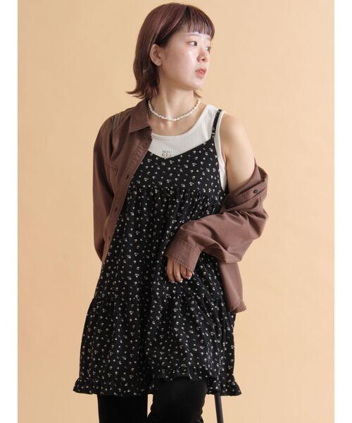 「ehka sopo」 キャミソールワンピース F オフホワイト レディース_画像8