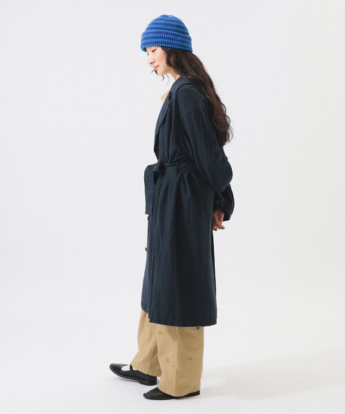 BEAMS BOY コットン ナイロン ヘム アジャスト コート BEAMS BOY（ビームス ボーイ） ステンカラーコート コート 「5/7再