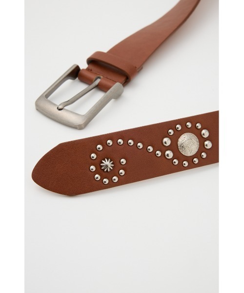 SLY（スライ） ベルト 「2026SS新作」F/LEATHER STUDS BELT フェイク