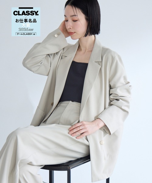 Aunely ジャケット テーラードジャケット 「Aunely」すぐサラ UV