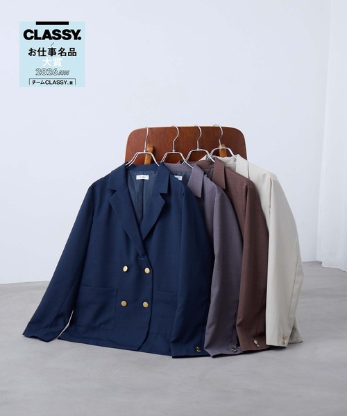 Aunely ジャケット テーラードジャケット 「CLASSY.お仕事名品チーム