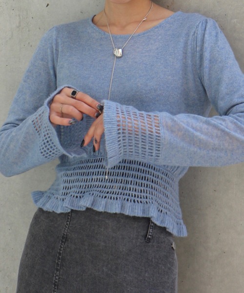 【ameri vintage】透けニット ameri vintage】透けニット 【公式通販】