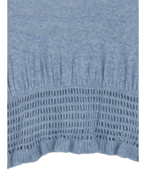 Ameri（アメリ） ニット セーター FLUFFY SHEER FRILL KNIT TOP