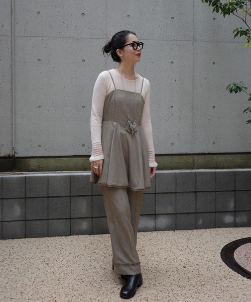 Ameri（アメリ） ニット セーター FLUFFY SHEER FRILL KNIT TOP