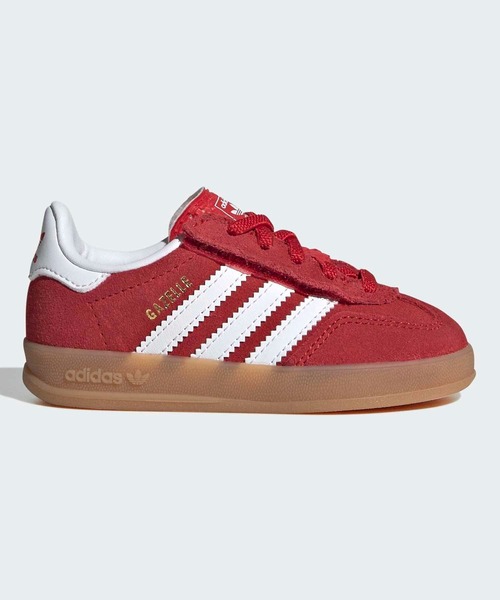 セール中 スニーカーガゼルインドア　スエード赤23.5cm 箱あり adidas（アディダス） スニーカー ガゼル インドア コンフォート