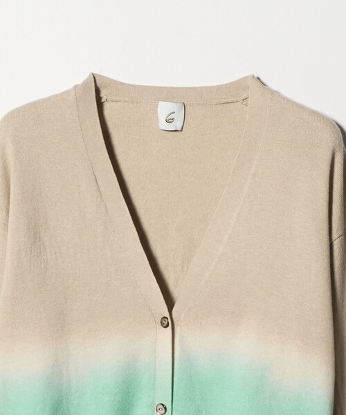 ＜6(ROKU)＞COTTON STRIPE CARDIGAN/カーディガン 6（ロク）の「＜6(ROKU)＞COTTON STRIPE CARDIGAN/カーディガン