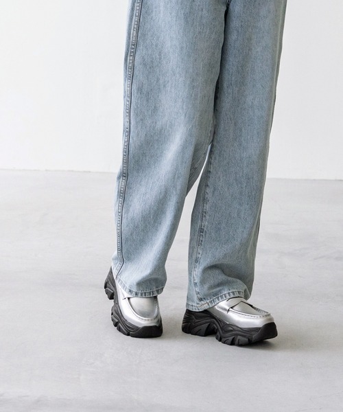 「menue」 シューズ 40 シルバー レディース_画像2