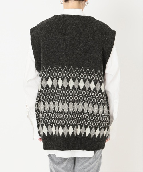 「CITYSHOP」 ニットベスト FREE グレー レディース_画像5